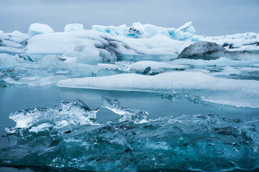 Humans And The Glaciers. The Icelandic Melancholy