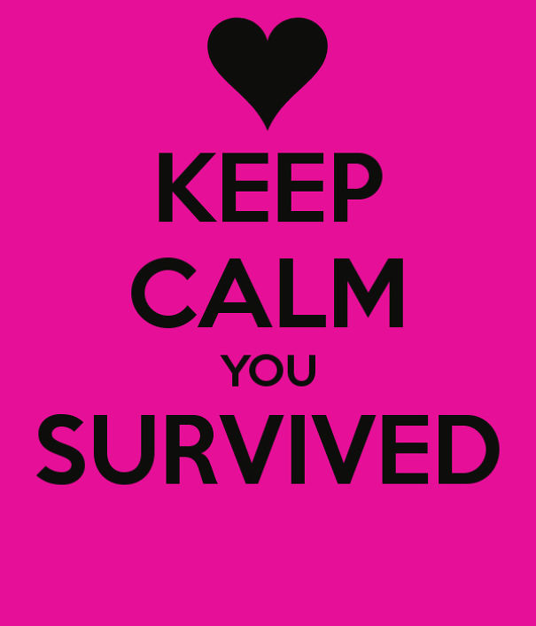 I Am Alive To Talk About It. I Survived.
