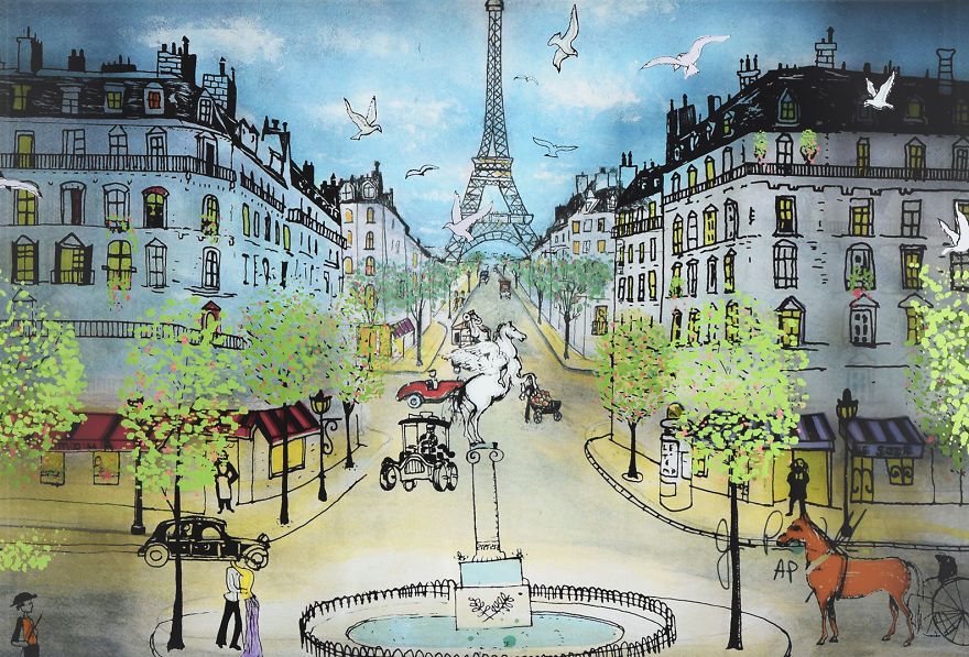 I Use Innovative Technique Of Painting On Glass… In 3D I Use Innovative Technique Of Painting On Glass… In 3D