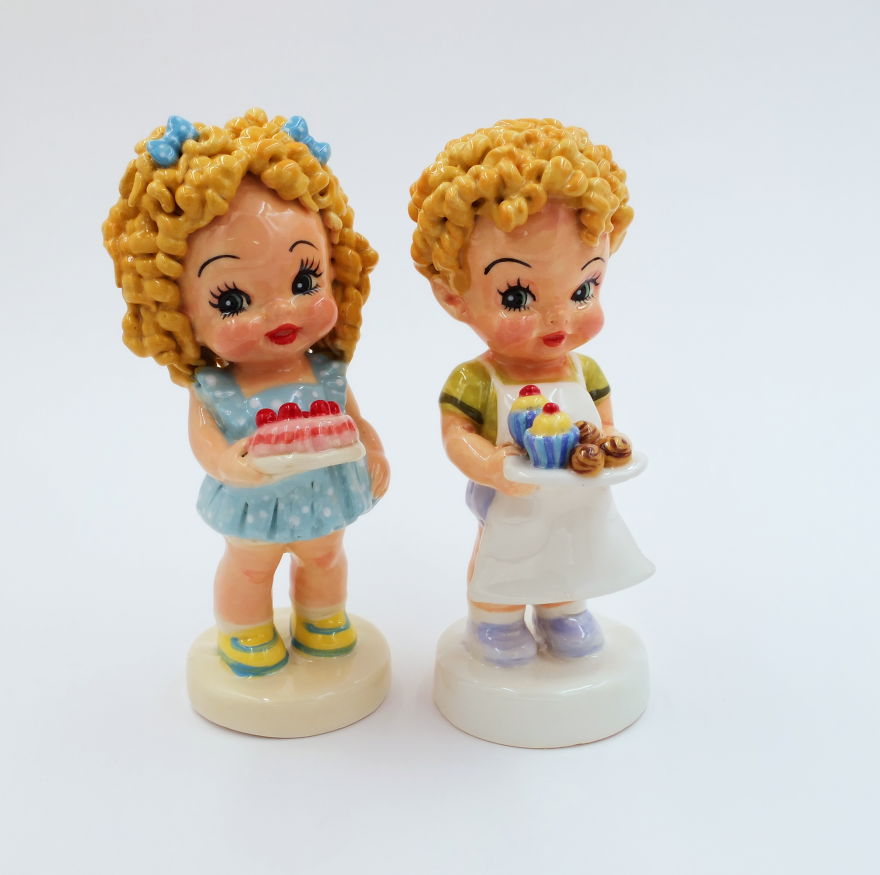 I Create Ceramic Dolls Inspired By Vintage Figurines