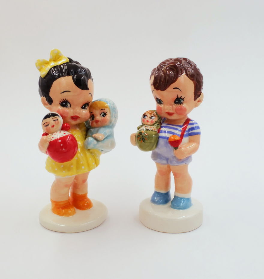 I Create Ceramic Dolls Inspired By Vintage Figurines I Create Ceramic Dolls Inspired By Vintage Figurines