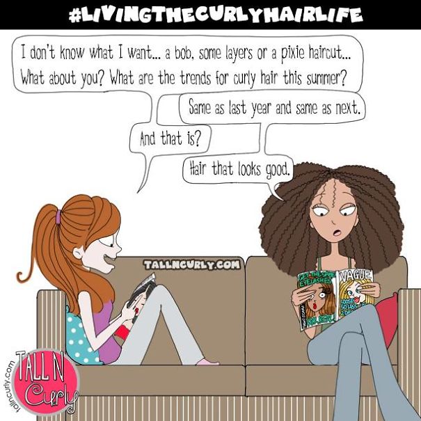 I Draw Comics About Being A Tall N Curly Girl
