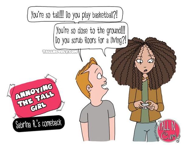 I Draw Comics About Being A Tall N Curly Girl