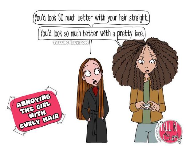 I Draw Comics About Being A Tall N Curly Girl