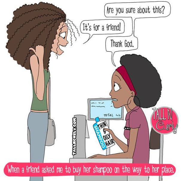 I Draw Comics About Being A Tall N Curly Girl