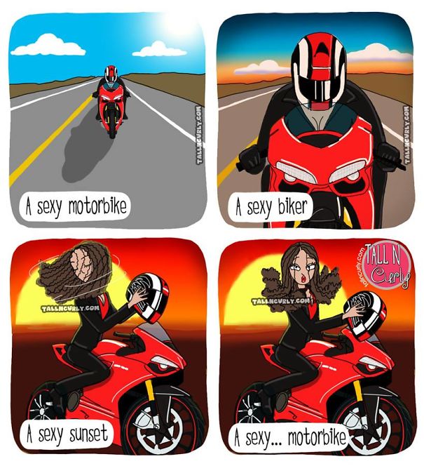 I Draw Comics About Being A Tall N Curly Girl