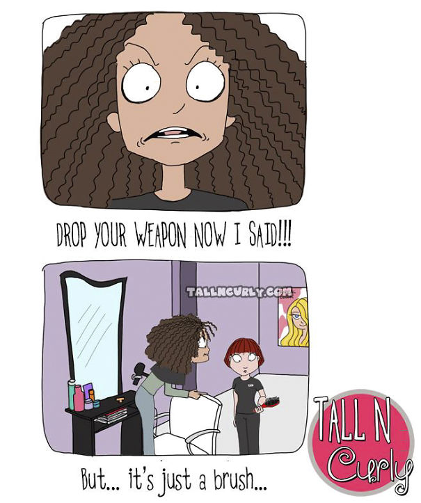 I Draw Comics About Being A Tall N Curly Girl