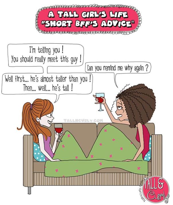 I Draw Comics About Being A Tall N Curly Girl