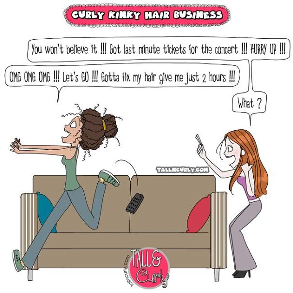 I Draw Comics About Being A Tall N Curly Girl