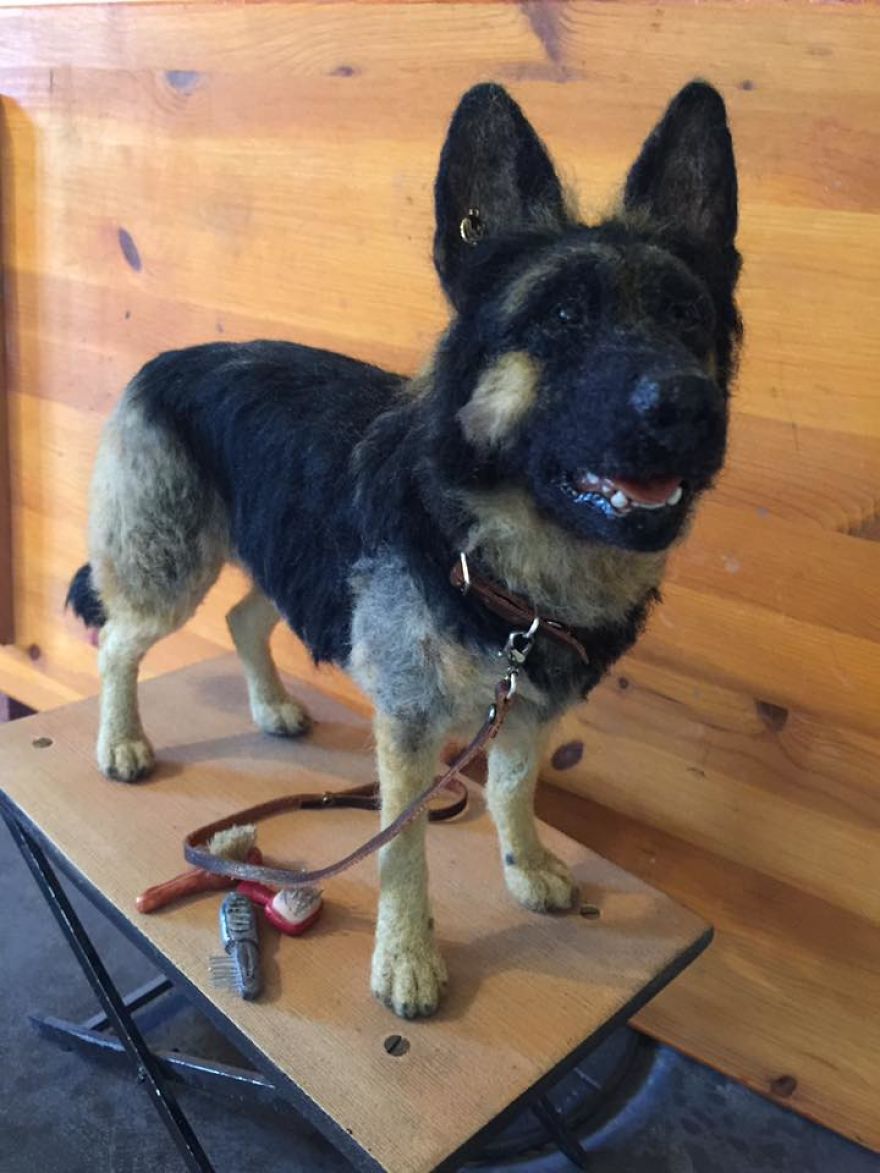 I Made This German Shepherd In 78 Hours From Wool!