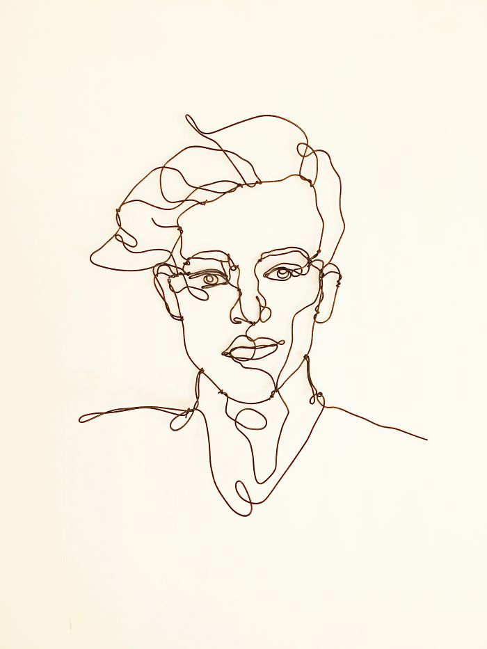 I Make All Kind Of Wire Portraits: Humans, Animals And Plants