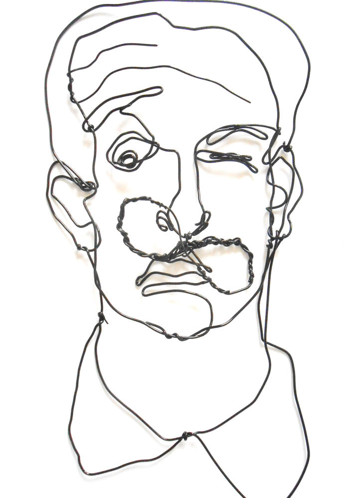 I Make All Kind Of Wire Portraits: Humans, Animals And Plants
