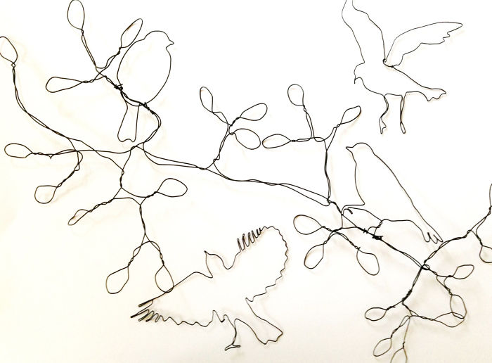 I Make All Kind Of Wire Portraits: Humans, Animals And Plants