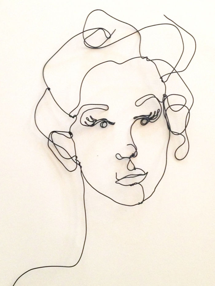 I Make All Kind Of Wire Portraits: Humans, Animals And Plants