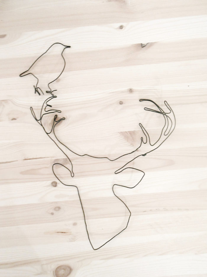 I Make All Kind Of Wire Portraits: Humans, Animals And Plants