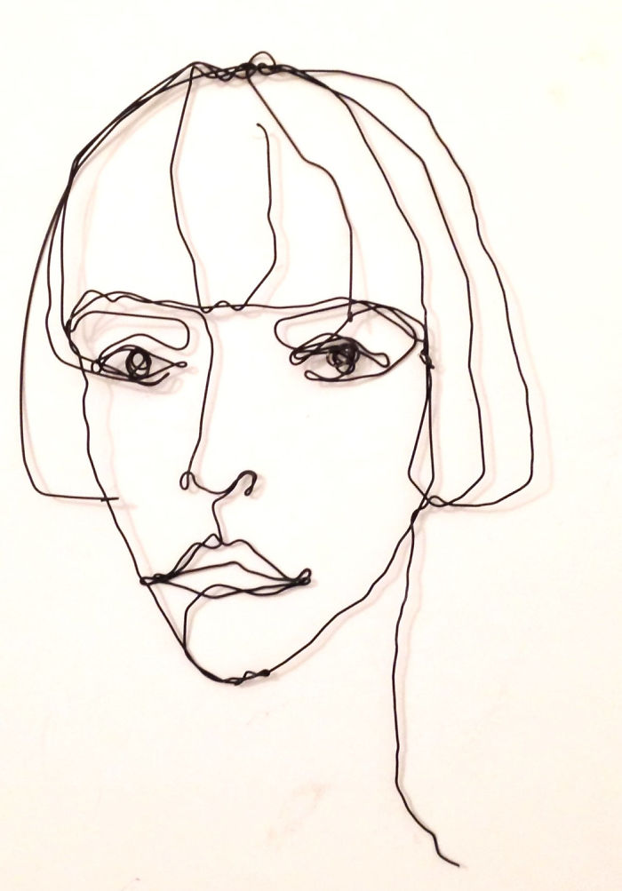 I Make All Kind Of Wire Portraits: Humans, Animals And Plants
