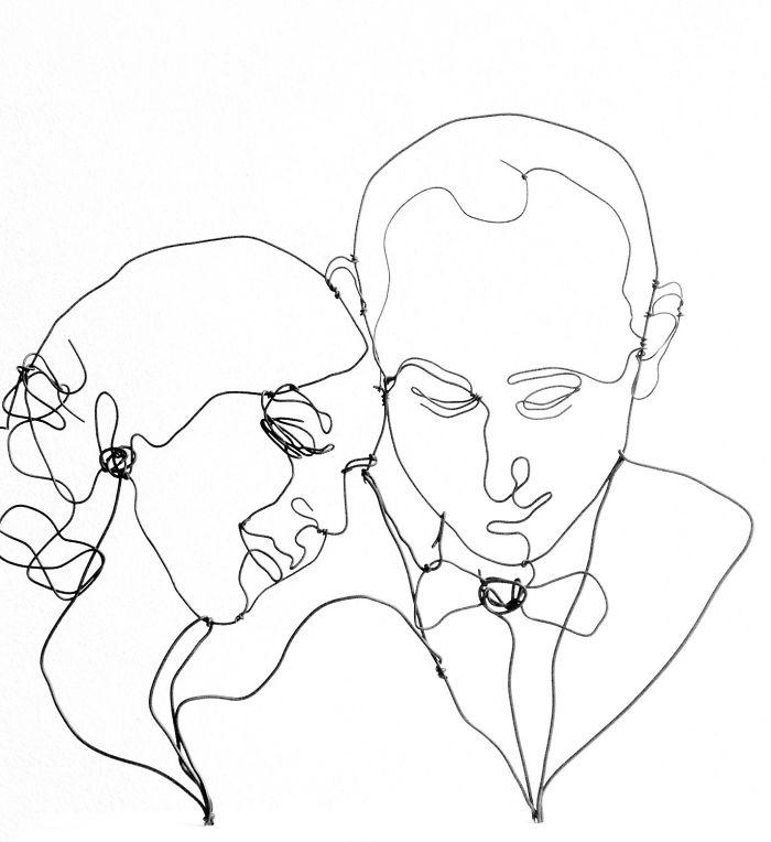 I Make All Kind Of Wire Portraits: Humans, Animals And Plants