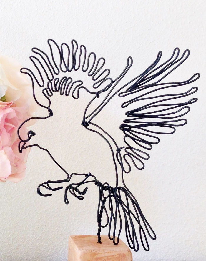 I Make All Kind Of Wire Portraits: Humans, Animals And Plants