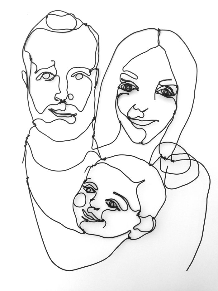 I Make All Kind Of Wire Portraits: Humans, Animals And Plants