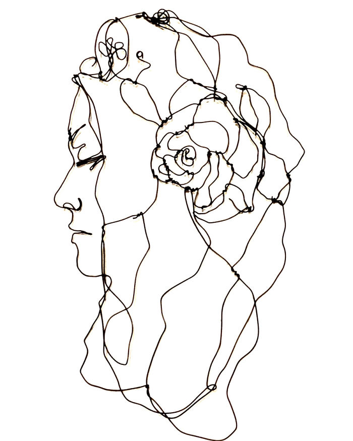 I Make All Kind Of Wire Portraits: Humans, Animals And Plants