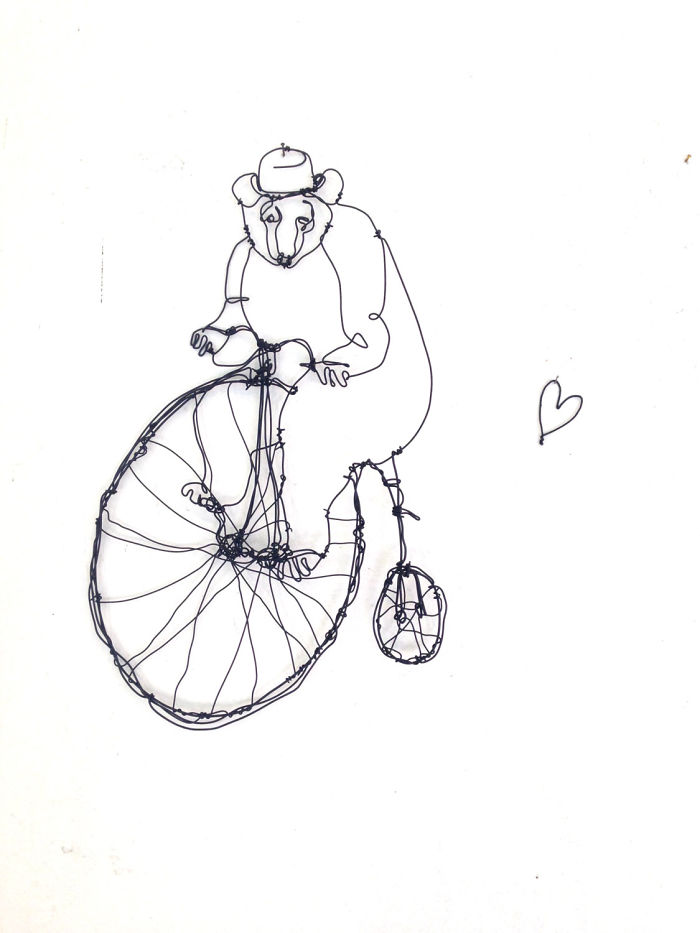 I Make All Kind Of Wire Portraits: Humans, Animals And Plants