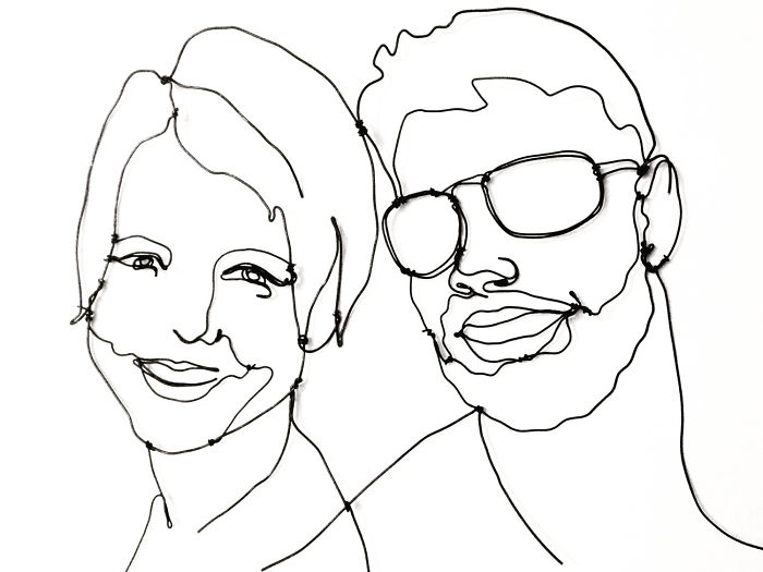 I Make All Kind Of Wire Portraits: Humans, Animals And Plants