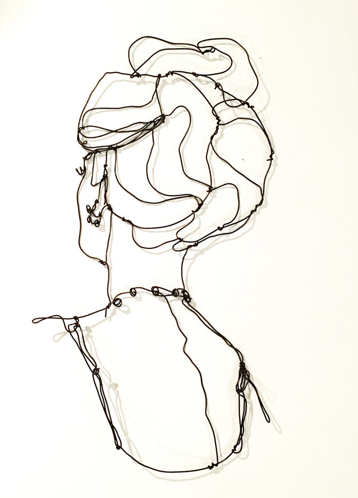 I Make All Kind Of Wire Portraits: Humans, Animals And Plants