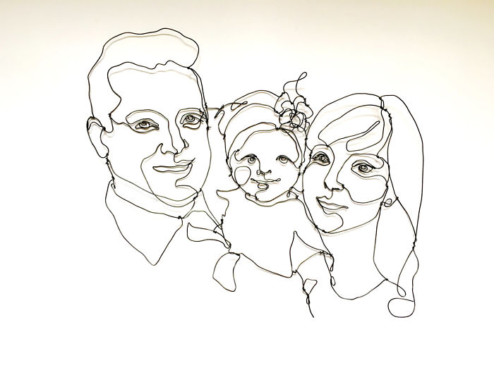I Make All Kind Of Wire Portraits: Humans, Animals And Plants