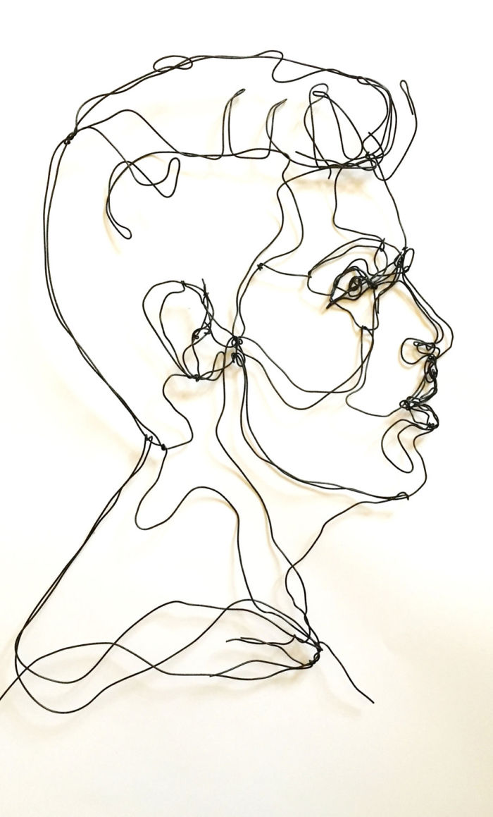 I Make All Kind Of Wire Portraits: Humans, Animals And Plants