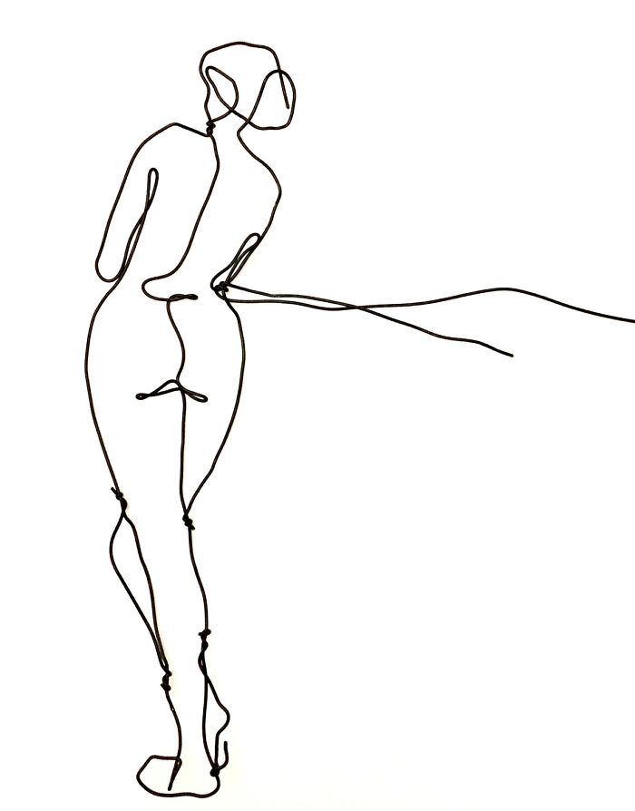 I Make All Kind Of Wire Portraits: Humans, Animals And Plants