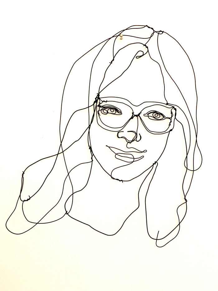 I Make All Kind Of Wire Portraits: Humans, Animals And Plants