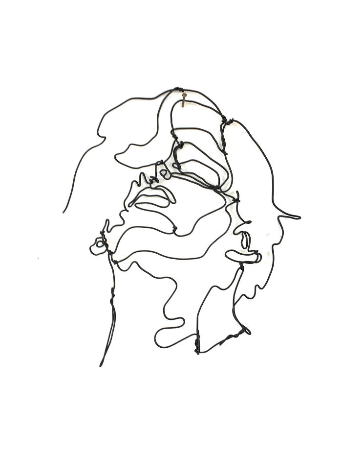 I Make All Kind Of Wire Portraits: Humans, Animals And Plants