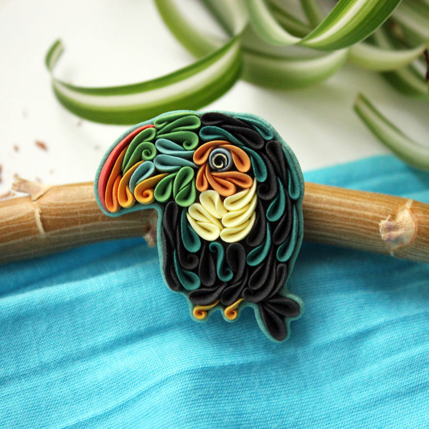 I Make Jewelry From Polymer Clay In Unusual Style