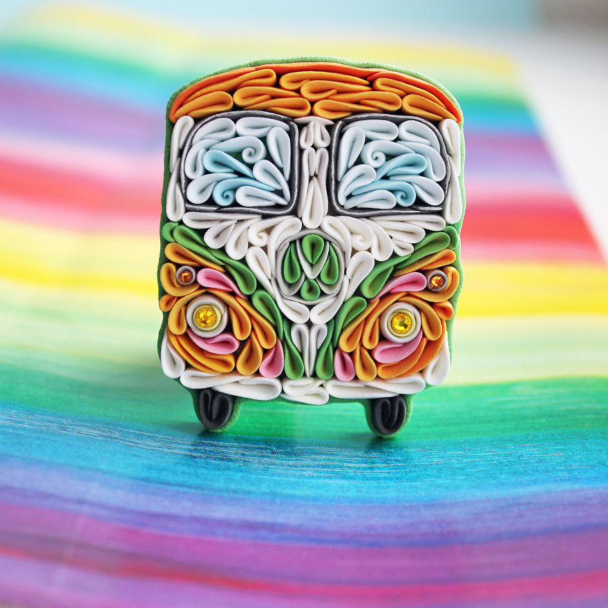 I Make Jewelry From Polymer Clay In Unusual Style