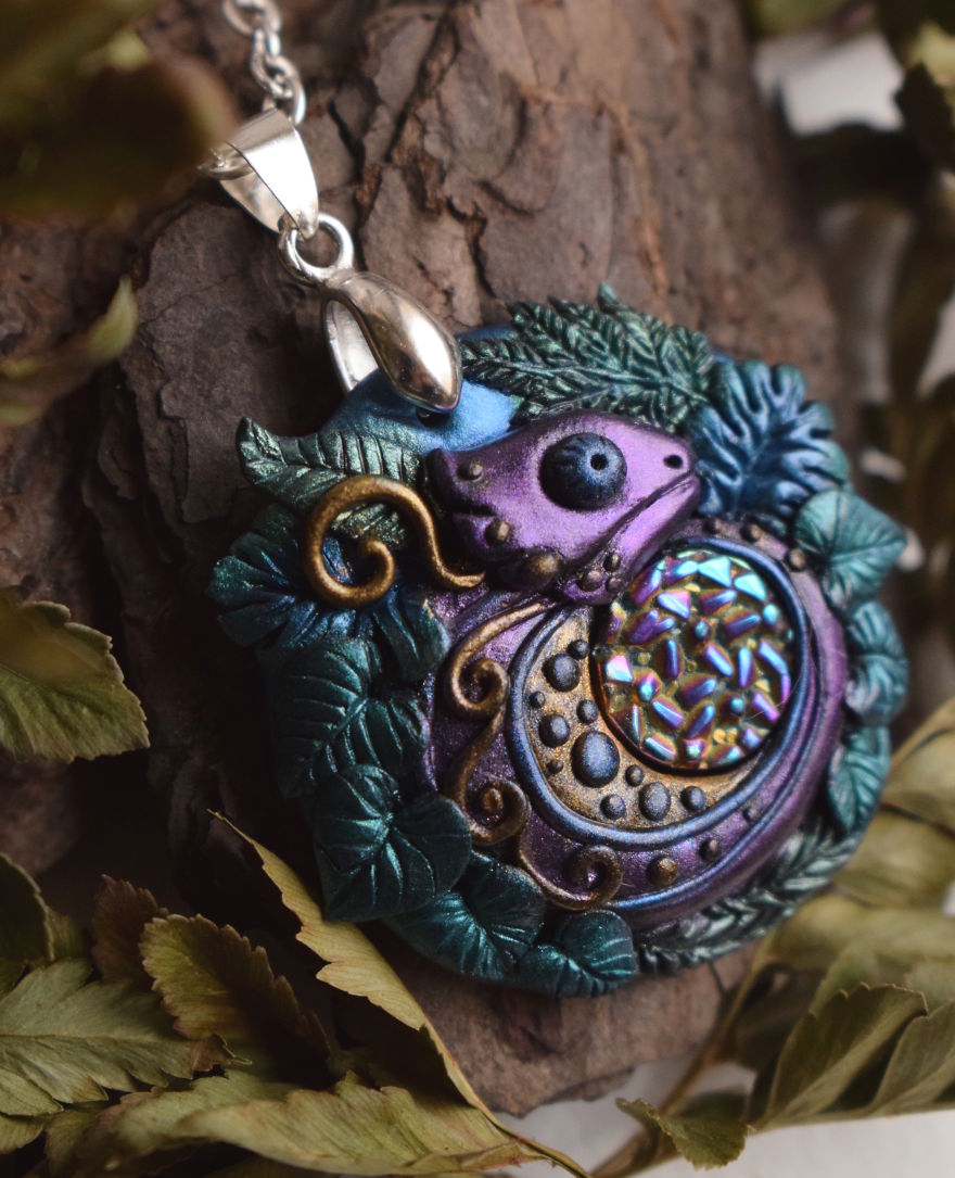 I Make Magical Polymer Clay Jewelry That Is Taken Out Of My Fantasy Worlds