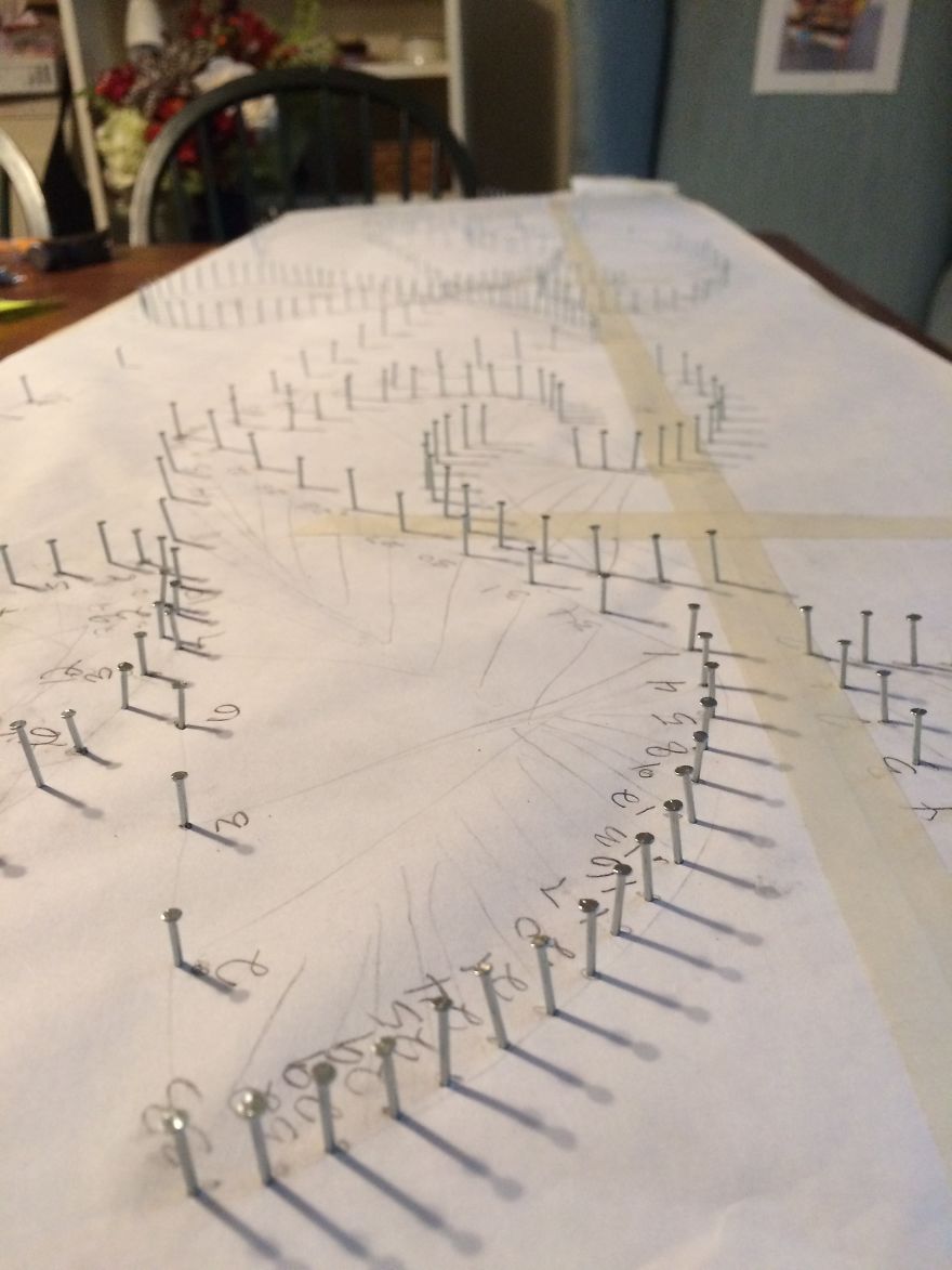 I Tried Abstract Geometrical String Art And The Result Is Slightly Hypnotic