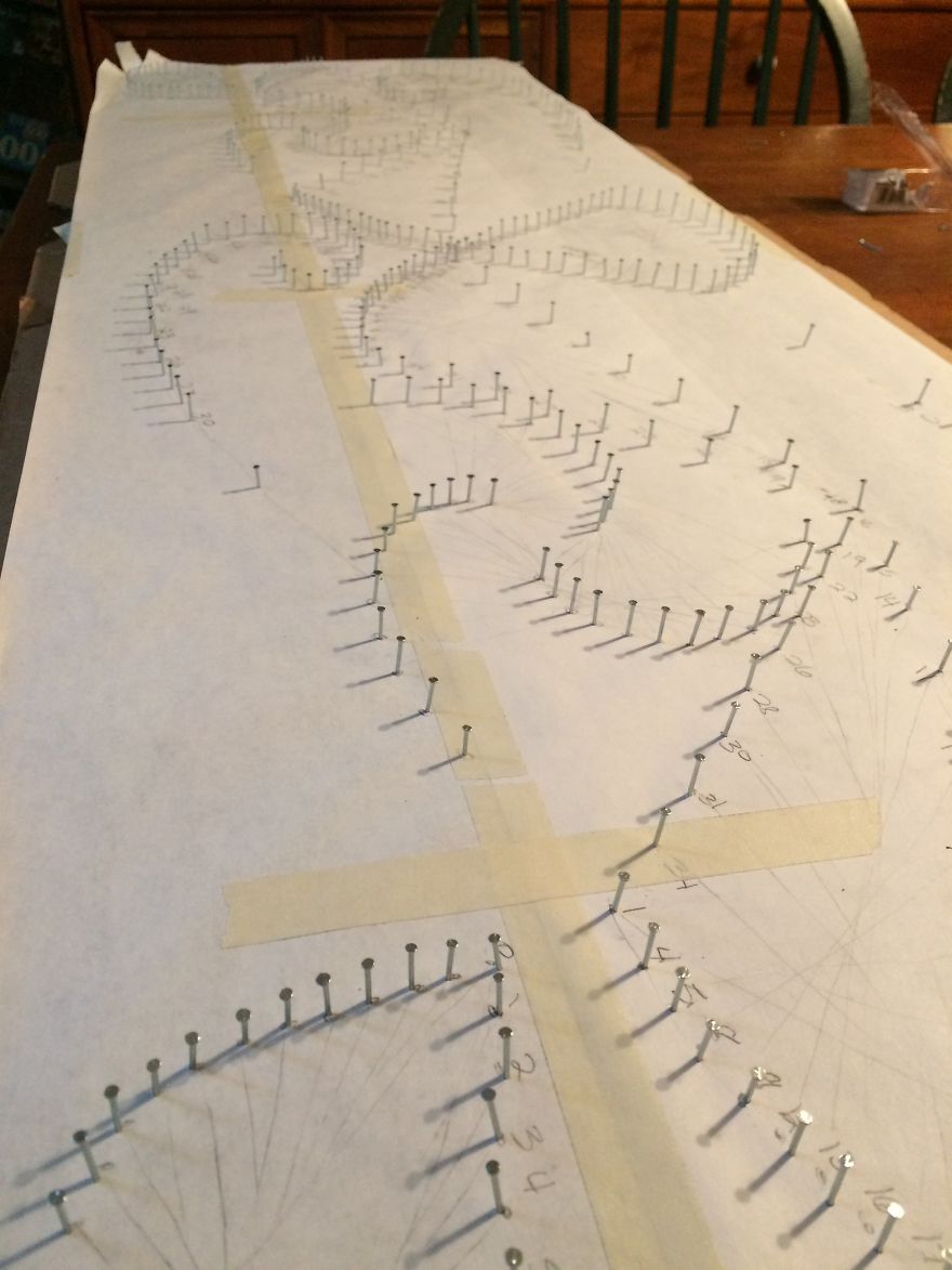 I Tried Abstract Geometrical String Art And The Result Is Slightly Hypnotic