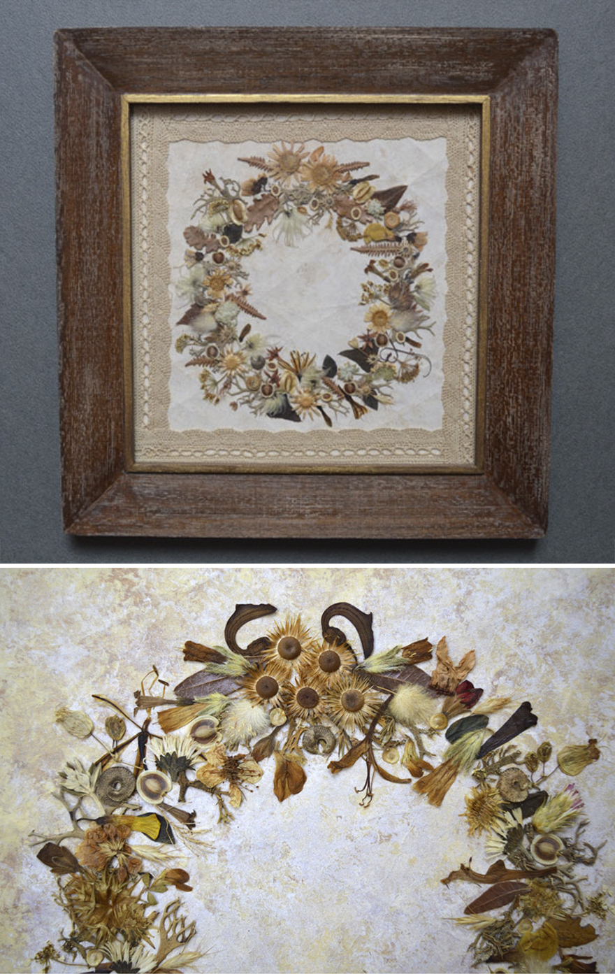 I Use Dried Pressed Plants And Painting To Create Original Artworks