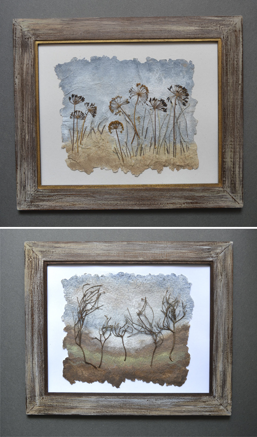 I Use Dried Pressed Plants And Painting To Create Original Artworks