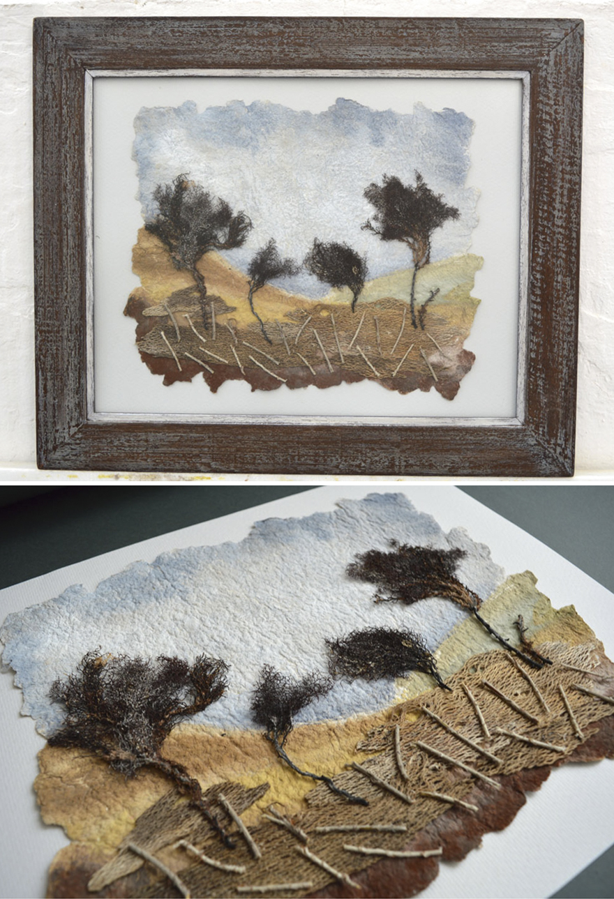 I Use Dried Pressed Plants And Painting To Create Original Artworks