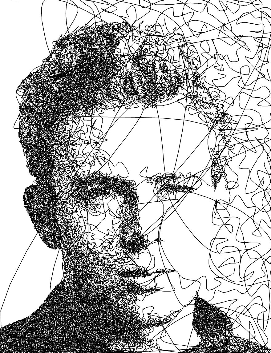 I Wrote An Algorithm That Doodles Drawings From A Single Line