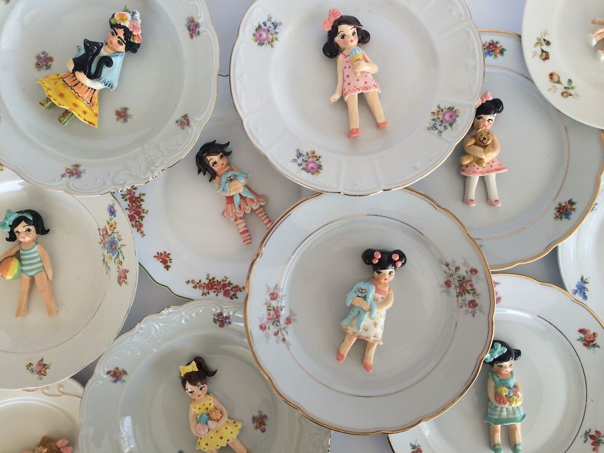 I Make Ceramic Dolls Based On Old Dolls No Longer Manufactured Today