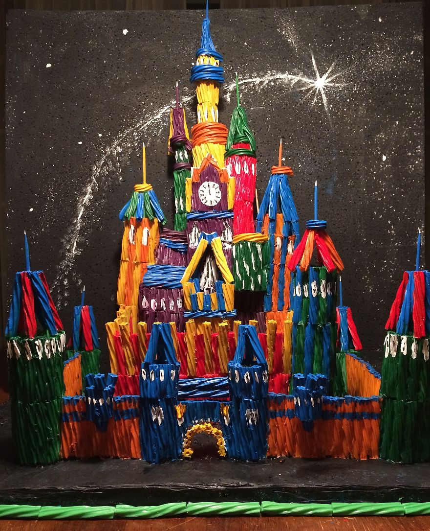 2 Foot Tall Candy Castle Made Out Of Twizzlers 2 Foot Tall Candy Castle Made Out Of Twizzlers