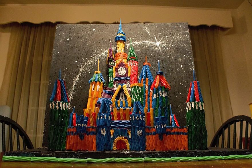 2 Foot Tall Candy Castle Made Out Of Twizzlers 2 Foot Tall Candy Castle Made Out Of Twizzlers
