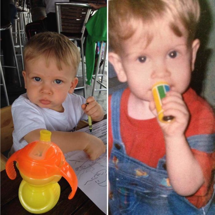 My Nephew And I At About Age Two