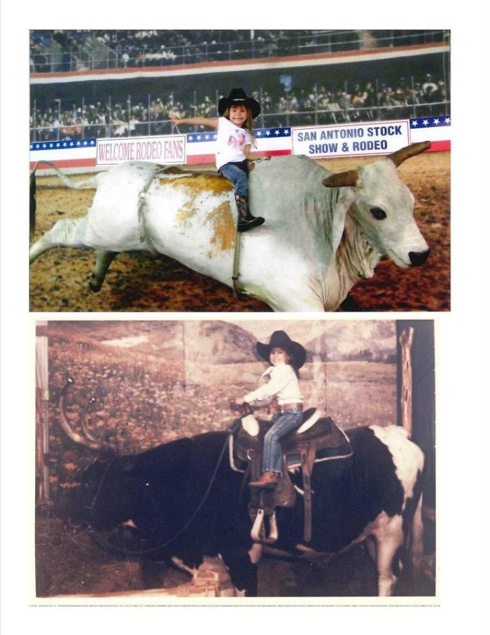 Mom In 1982 Bottom, Daughter In 2012 Top. Same Age.