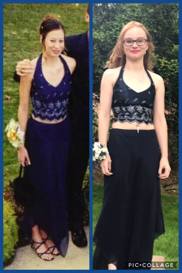 My Sister In 2001 And My Daughter In 2017!