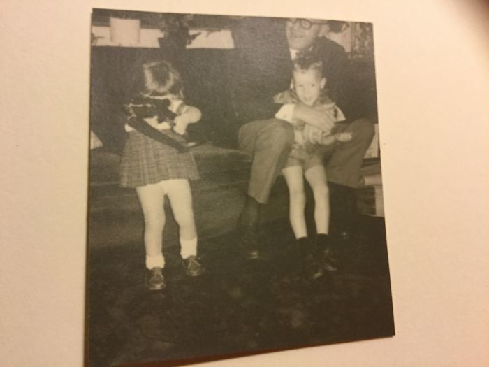 Mom And Her Brother With The (unloaded) Shotgun Of Her Father. About 1965.