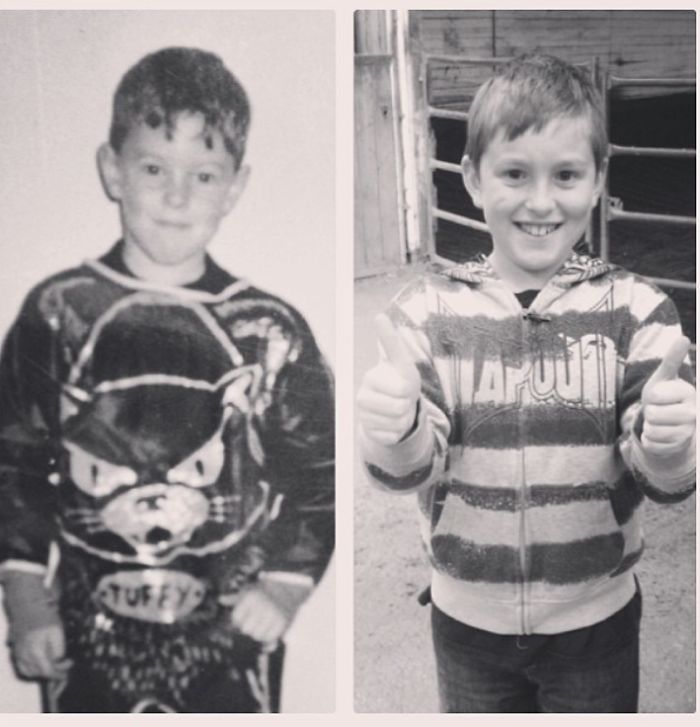 My Father And My Brother. Both Age 6..