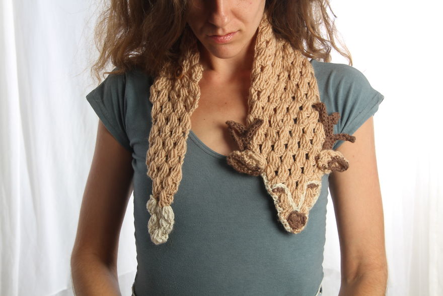 I've Created Those Crocheted Fashion Accessories Of Wild Animals To Increase Awareness To The Injustice Done To Animals In The Fur And Hunting Industry I've Created Those Crocheted Fashion Accessories Of Wild Animals To Increase Awareness To The Injustice Done To Animals In The Fur And Hunting Industry